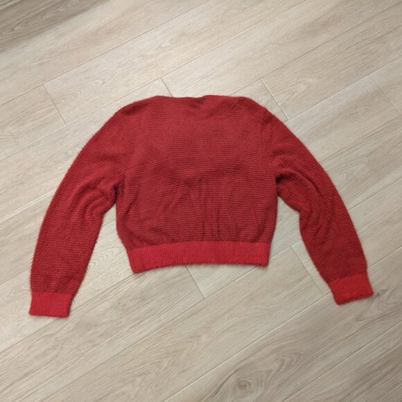 Y/Project Corset/Bra Sweater Red Very Soft Wool Knit Pullover In Red One Size - Picture 7 of 16